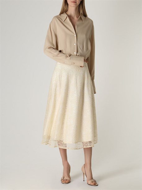 Юбка из кружева миди - фото 49116