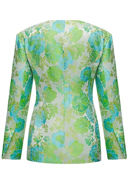 Жакет жаккардовый с цветами - фото 50744