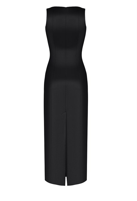 Платье черное шерсть - фото 51631