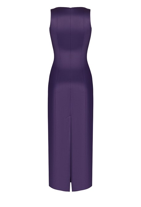 Платье фиолетовое шерсть - фото 51633