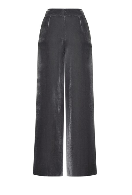 Брюки серые бархат - фото 51657