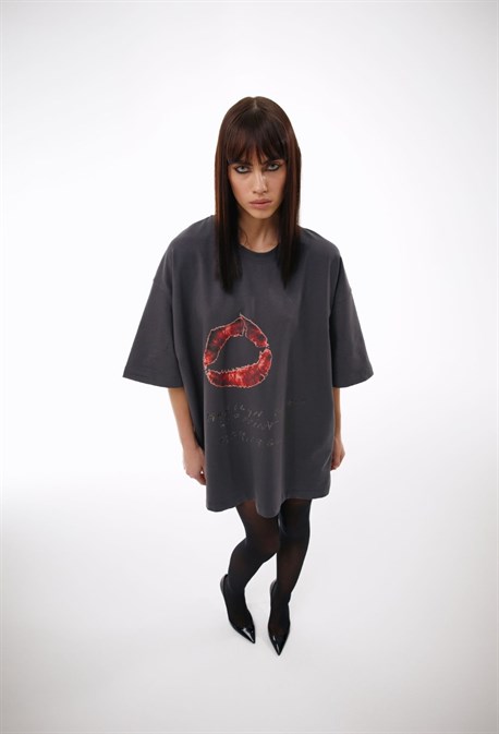 Футболка MARILYN MONROE LIPS - фото 51884