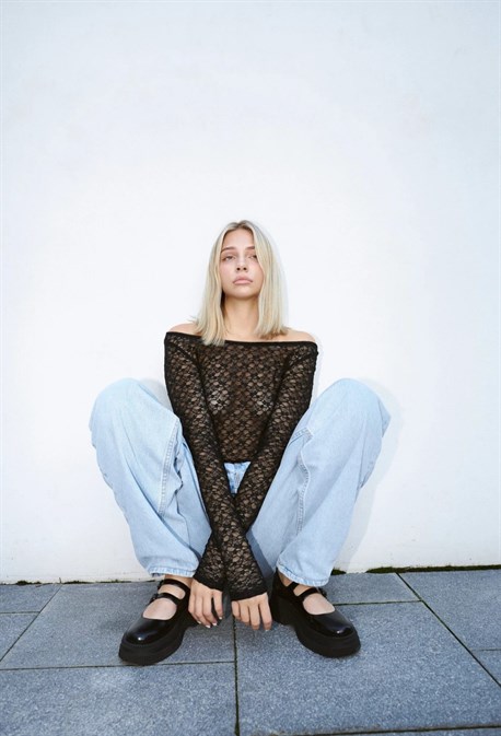 Топ с длинными рукавами - фото 51991