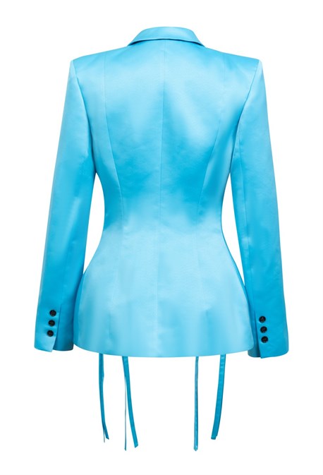 Двубортный жакет с защипами - фото 52147