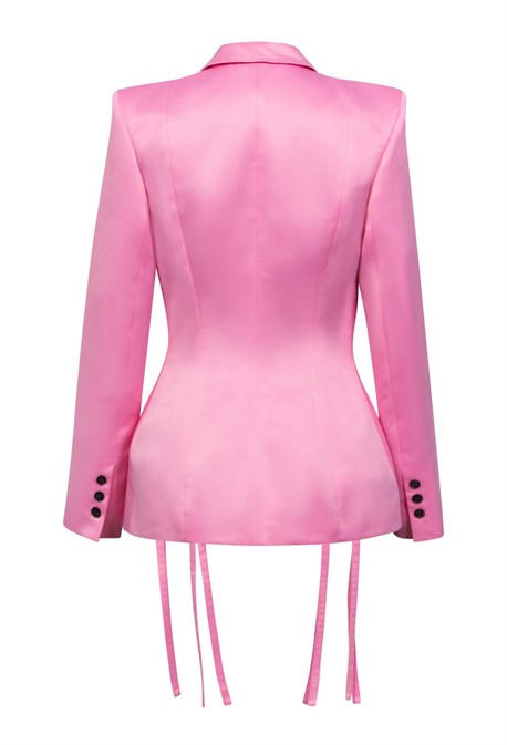 Двубортный жакет с защипами - фото 52149