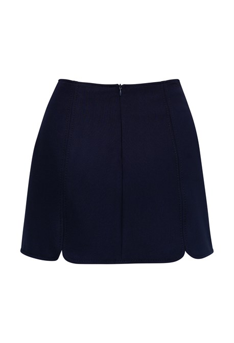 Юбка с карманами из бархата - фото 52188