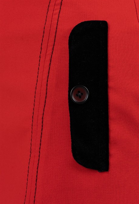 Юбка с карманами из бархата - фото 52191