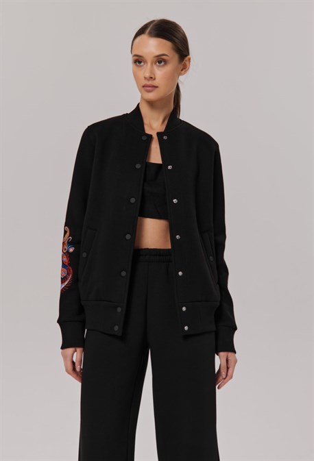 Бомбер "BOHO", перо - фото 52486