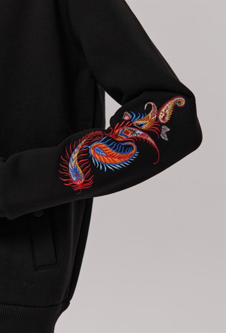 Бомбер "BOHO", перо - фото 52487