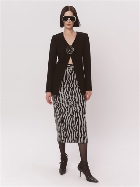 Жакет с розой из страз - фото 52720