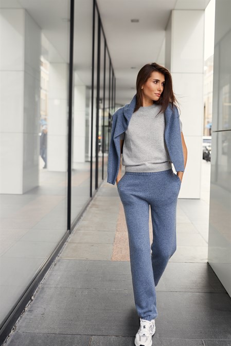 Брюки-джоггеры из кашемира и шерсти - фото 52831