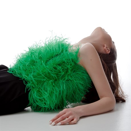 ТОП из пера страуса - фото 54593