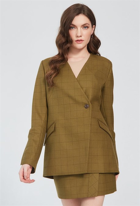 Жакет двубортный - фото 54799