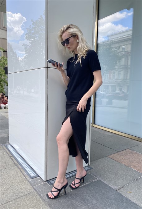 Джемпер кашемировый с коротким рукавом - фото 55864