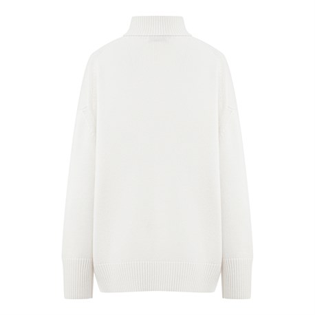 Свитер из кашемира и шерсти в стиле оверсайз - фото 55898