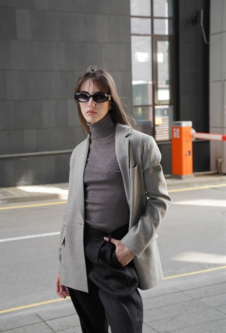 Базовая водолазка из шерсти - фото 55908