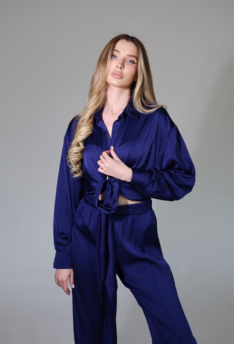 Шелковый костюм - фото 56051