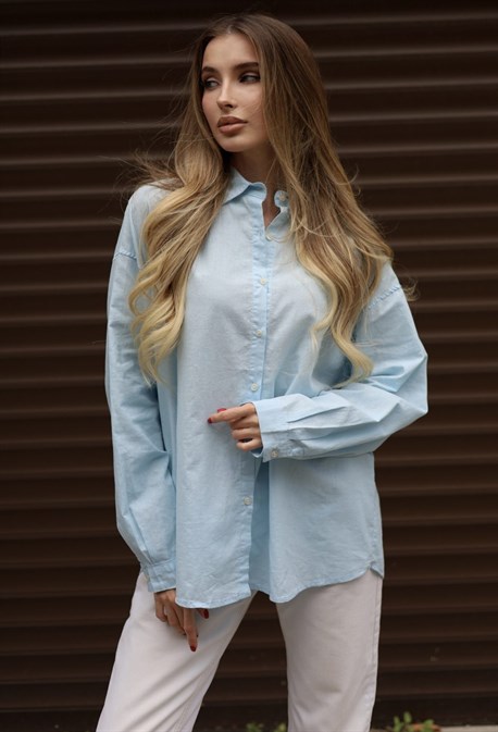 Льняная рубашка - фото 56120