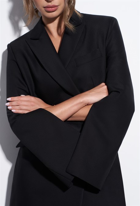 Платье-жакет с разрезами - фото 56377