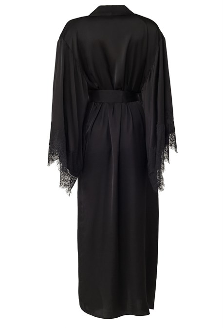 Халат шелковый макси - фото 56387