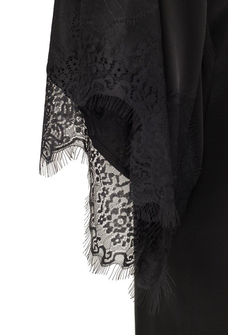 Халат шелковый макси - фото 56388