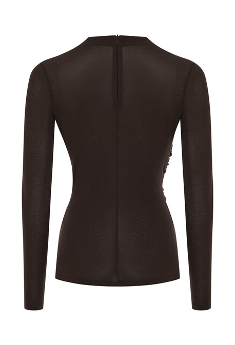 Лонгслив шоколадный - фото 56455