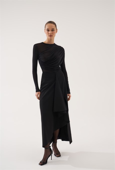 Лонгслив черный - фото 56460 Лонгслив черный - фото 56460