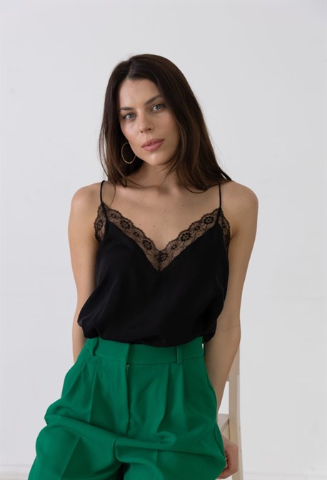 Топ с кружевом - фото 57154