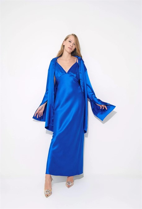 Комплект рубашка и платье-комбинация - фото 58795