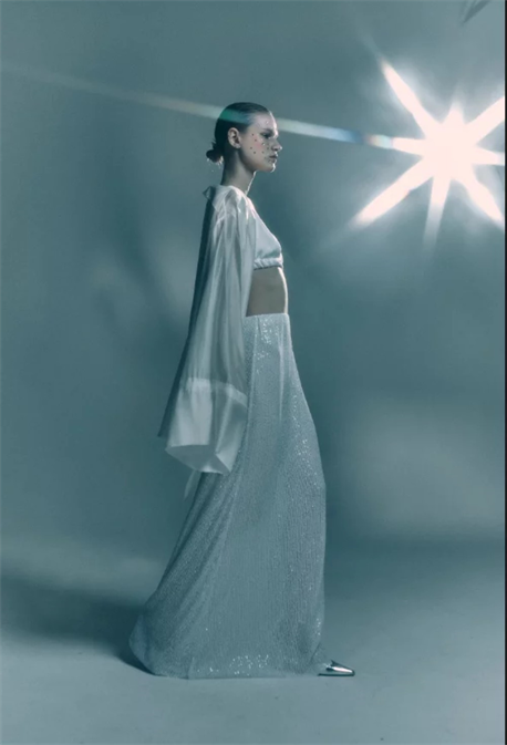 Юбка-макси из пайетки - фото 58839