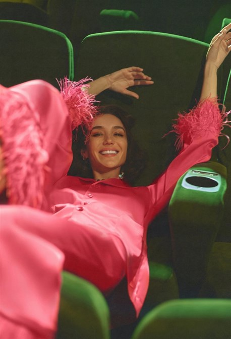 Пижамный комплект с перьями - фото 58904