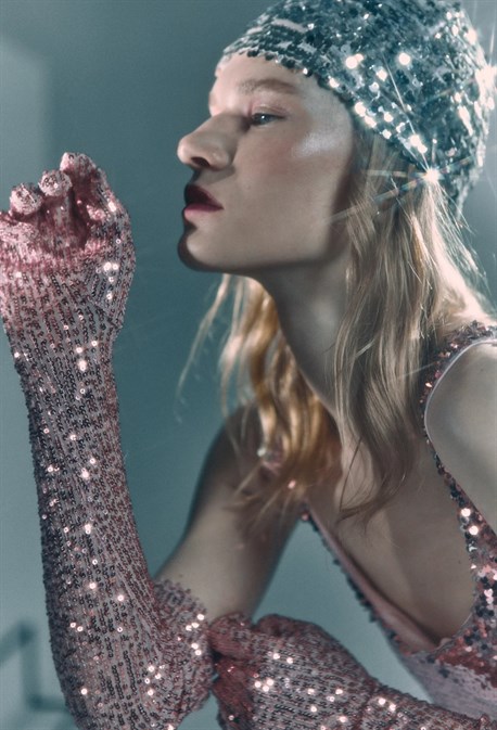 Перчатки из пайетки - фото 58991