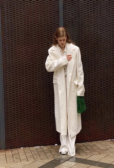 Пальто двубортное - фото 59021