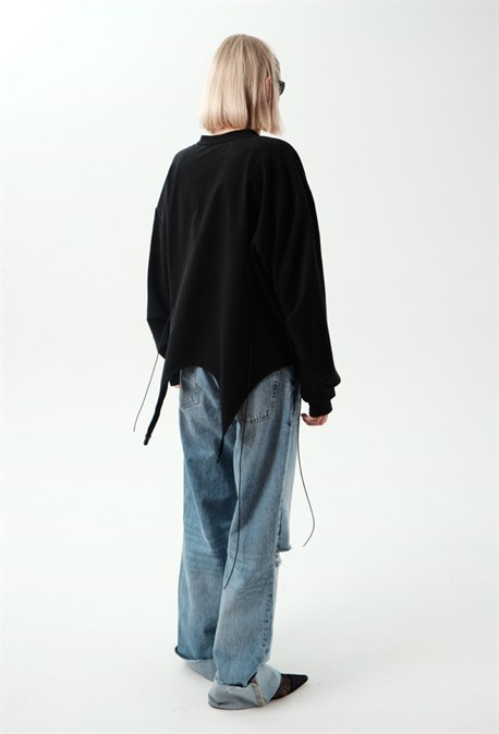 Свитшот с подвязками - фото 59064