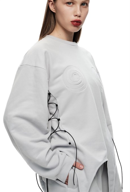 Свитшот с подвязками - фото 59066