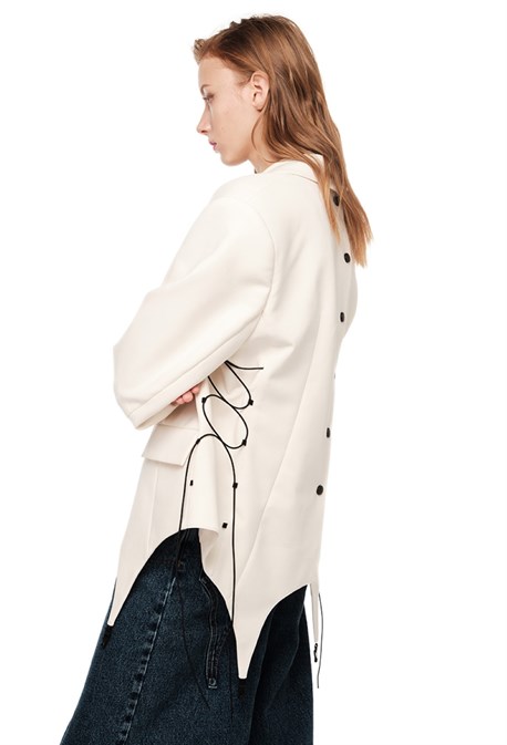 Пиджак с подвязками - фото 59081