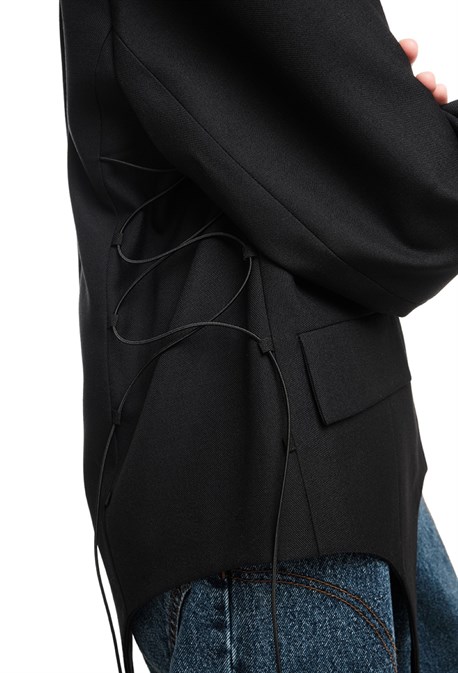 Пиджак с подвязками - фото 59085