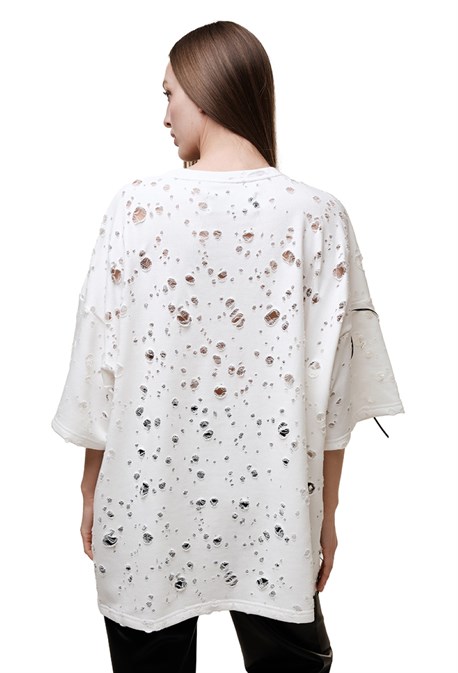 Объёмная футболка дырокол - фото 59126