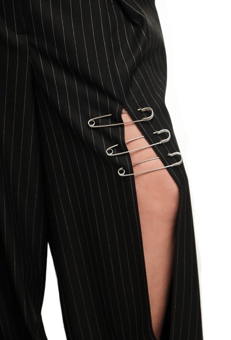 Брюки шефа с разрезом - фото 59209