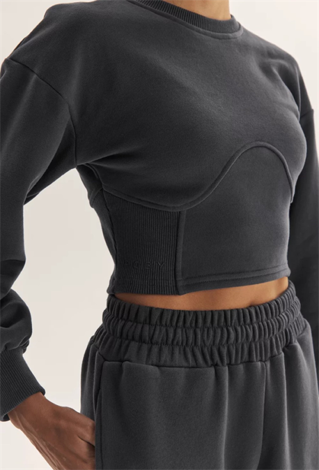 СВИТШОТ УКОРОЧЕННЫЙ - фото 60588