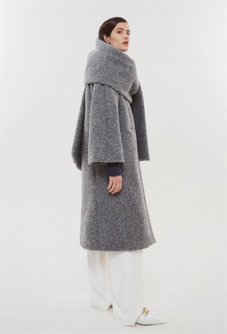 ПАЛЬТО С ШАРФОМ - фото 61130