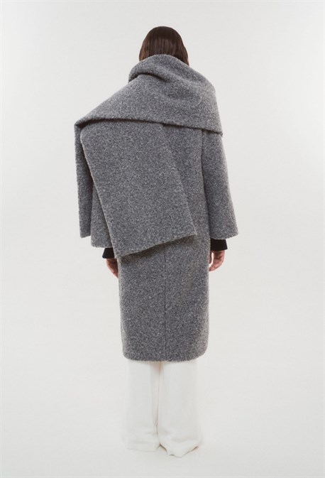 ПАЛЬТО С ШАРФОМ - фото 61131