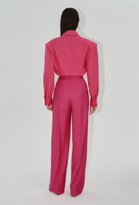 РУБАШКА ИЗО ЛЬНА С РОЗАМИ - фото 61297