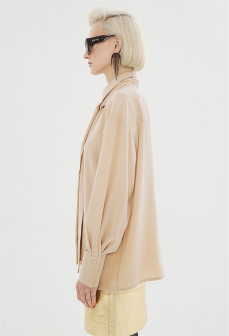 БЛУЗКА С БАНТОМ - фото 61321