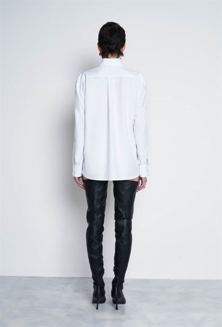 РУБАШКА С ОТЛОЖНЫМ ВОРОТНИКОМ - фото 61328