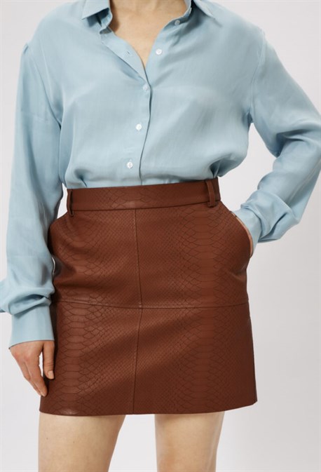 Юбка с принтом змея - фото 61425