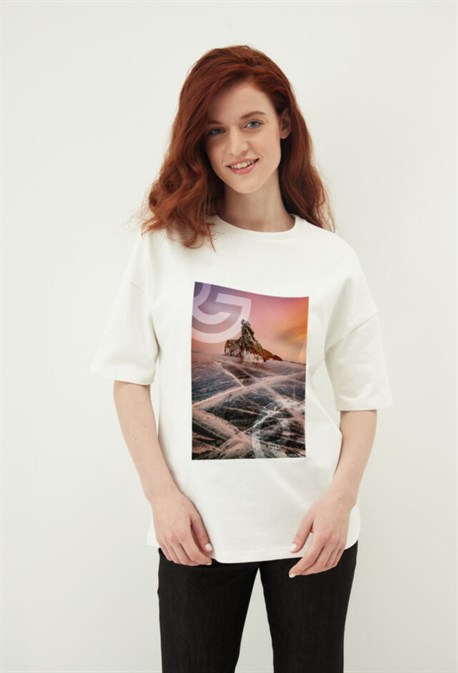 Футболка oversized Байкал - фото 61490