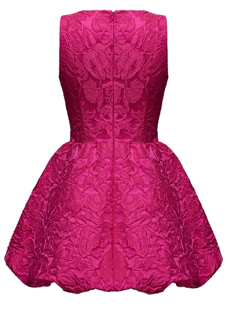 Платье жаккардовое розовое - фото 61658