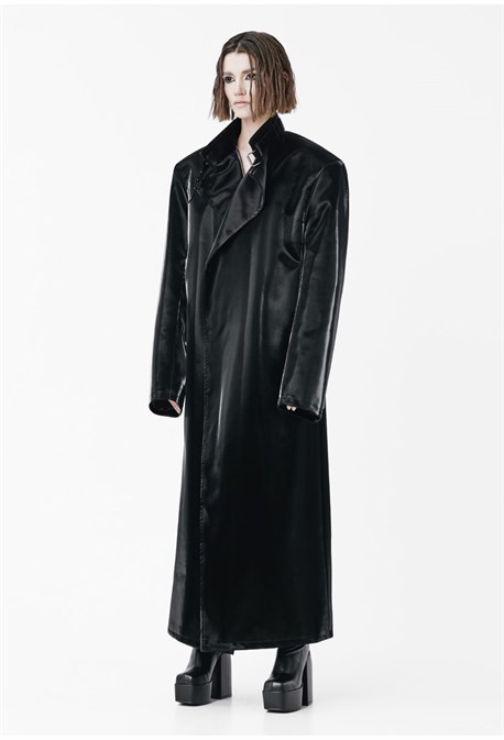 Тренч Liqiud metal coat - фото 63250