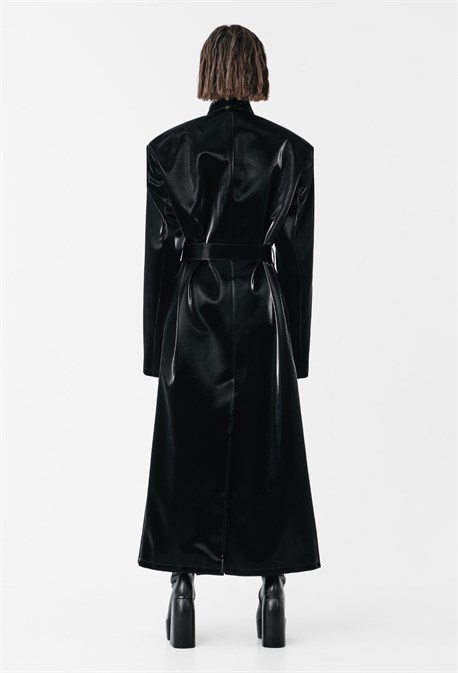 Тренч Liqiud metal coat - фото 63253